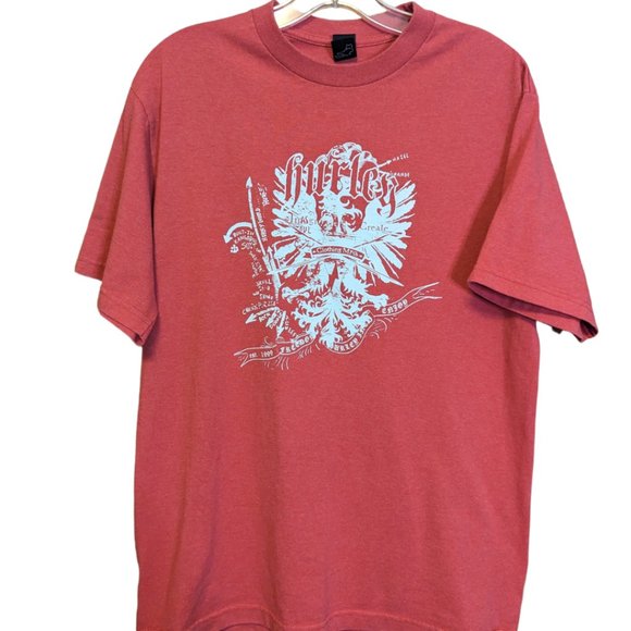 Hurley Short Sleeve Red & White   T-Shirt Size: M - Picture 5 of 9
